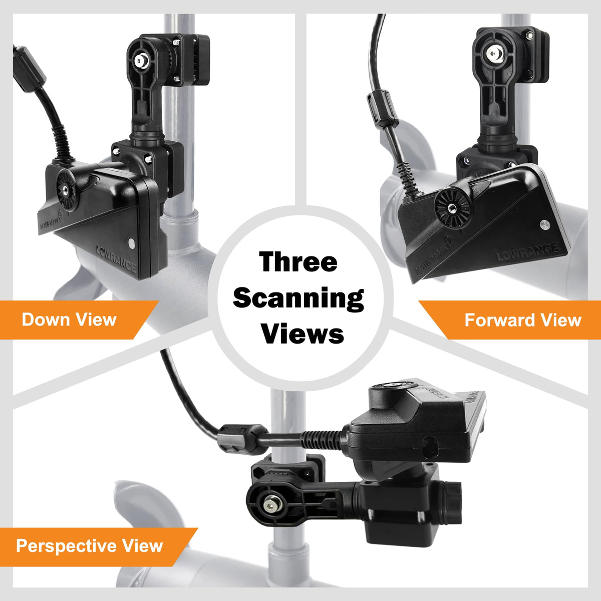 [Copy of] WINDFRD 0 Degree Live Sonar Mount Adapter Compatible with Lowrance AT2