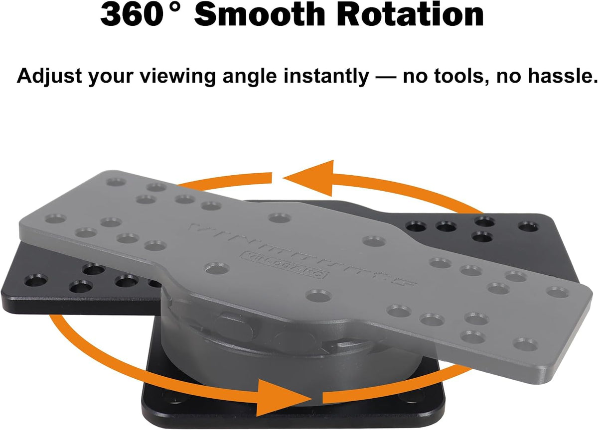 Quick Release Fish Finder Mount for Boat, Universal Aluminum Base