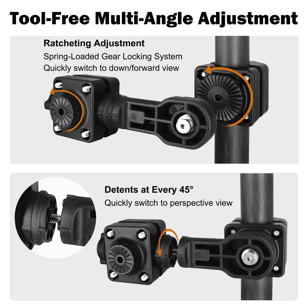 Transducer Mount, Live Scope Pole Mount Fits Garmin LVS32