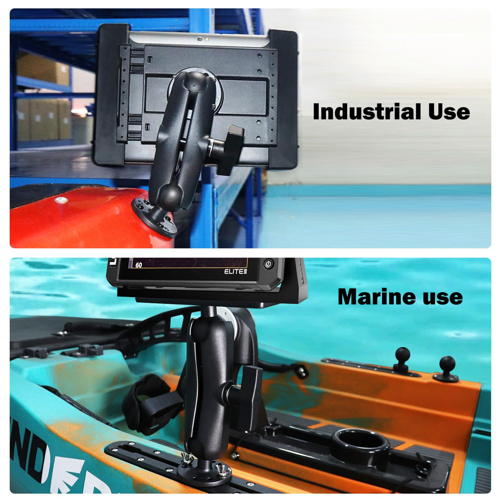 1.5 Inch AMPS Track Ball Mount Base with T-Bolt for Kayak