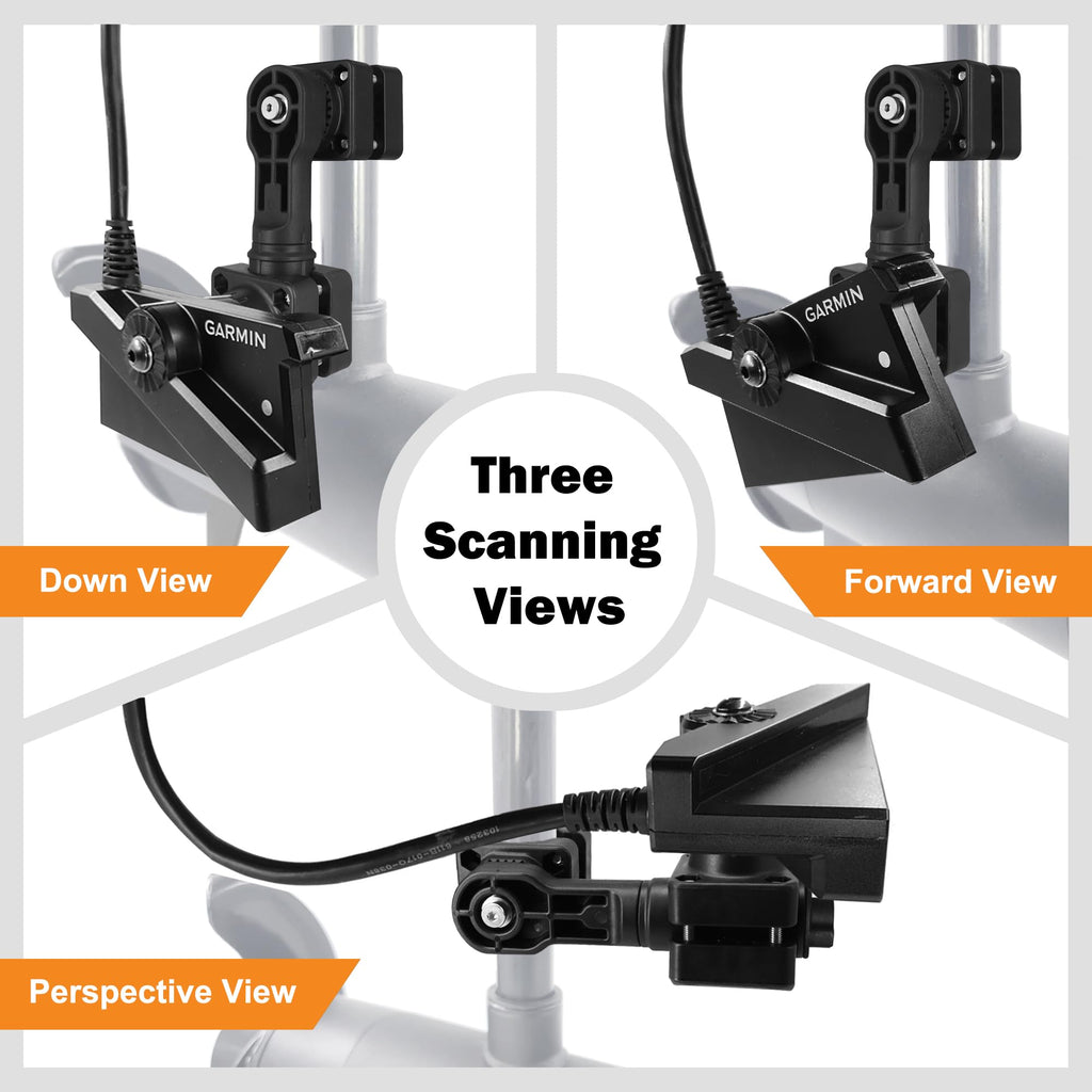 0 Degree Livescope Transducer Mount Compatible with Garmin LVS34