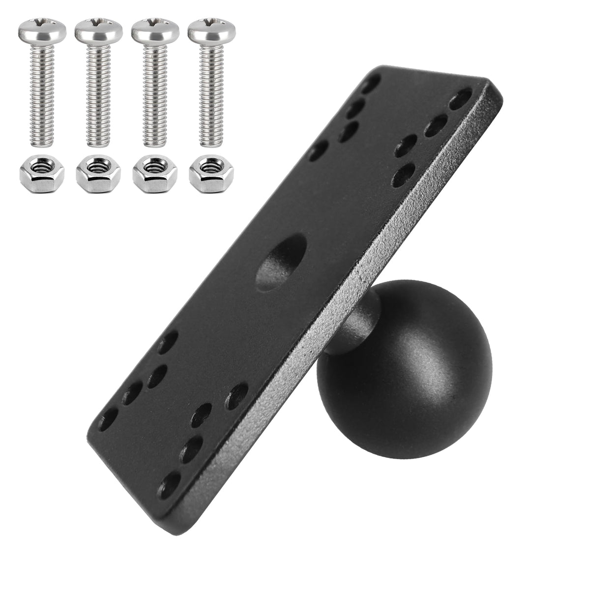 C Size 1.5 Inch Aluminum Fish Finder Mount Plate Fits Helix 5 & 7