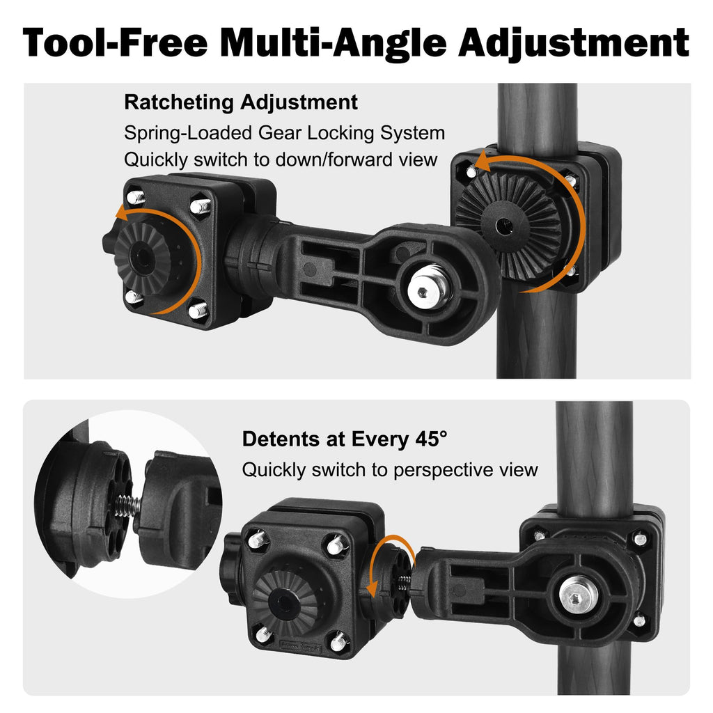 [Copy of] WINDFRD 0 Degree Live Sonar Mount Adapter Compatible with Lowrance AT2