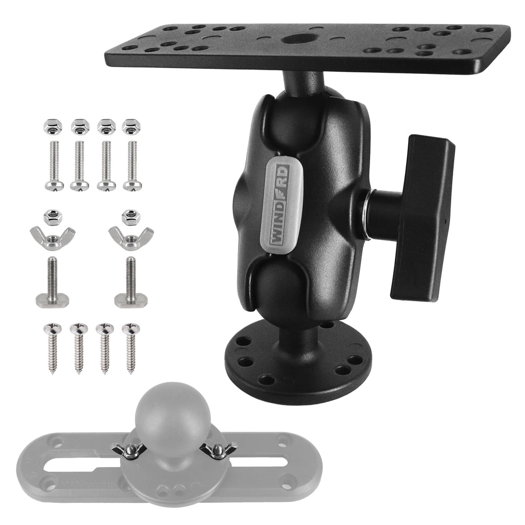Fish Finder Mount 1.5" Ball, Depth Finder Mount for Kayak/Boat