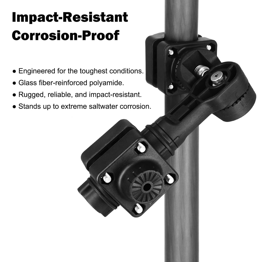 0 Degree Transducer Mount, Live Scope Pole Mount Fits Garmin LVS32