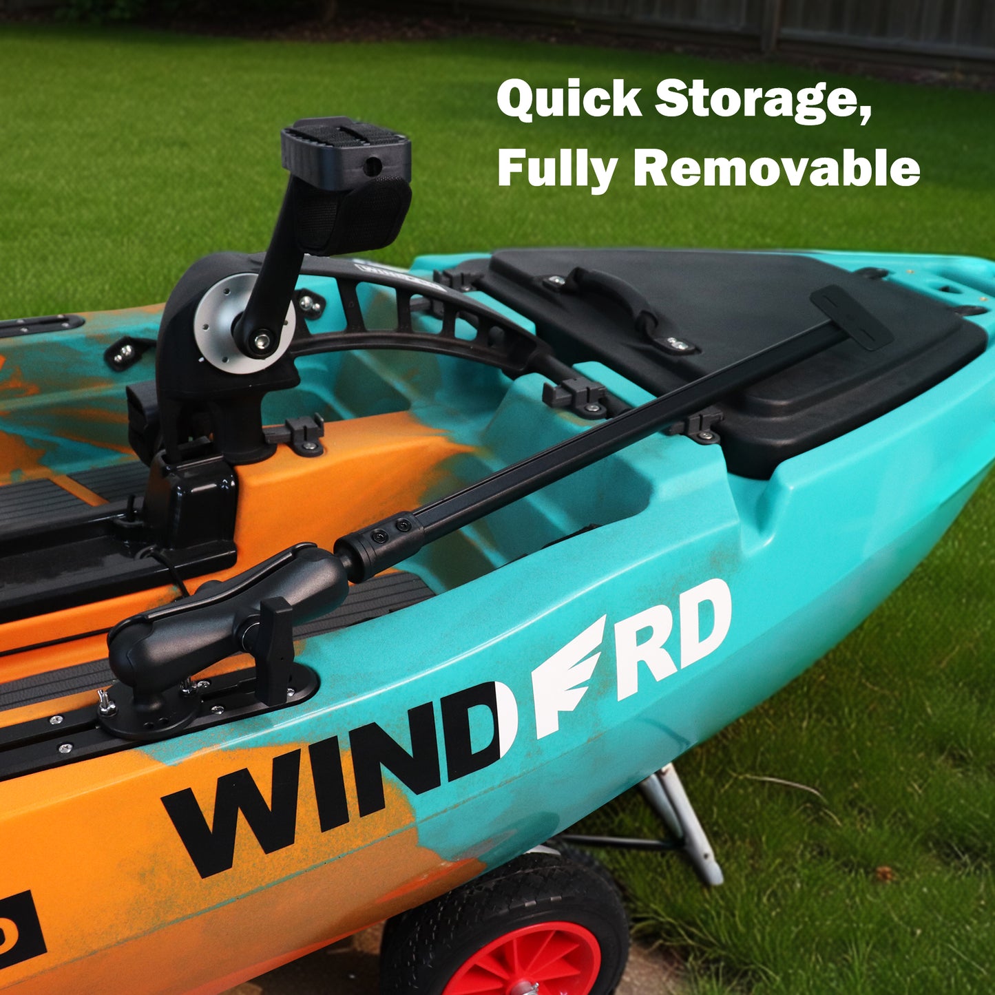 31.5" Long Transducer Pole Mount for Kayak