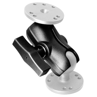 Bras court en aluminium (3,35") à double douille pour accessoires à rotule de 1,5"/taille C/38 mm, pince puissante, compatible avec les supports RAM, iBolt et plus encore.