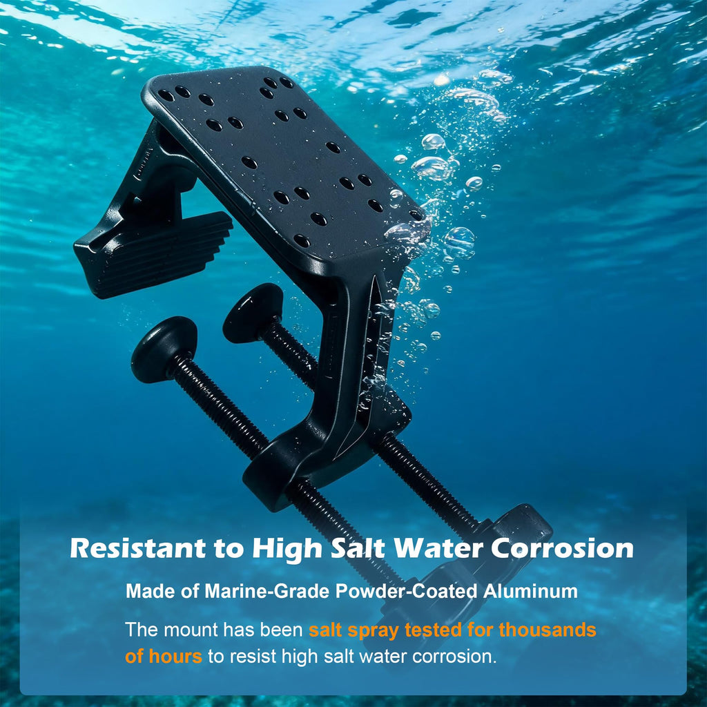 Aluminum Heavy Duty Large Boat Gunwale Clamp Mount Base