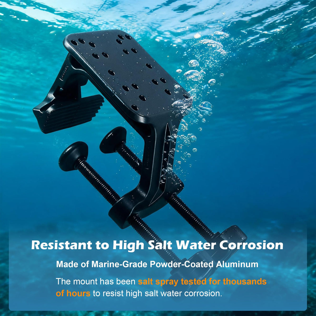 Aluminum Heavy Duty Large Boat Gunwale Clamp Mount Base