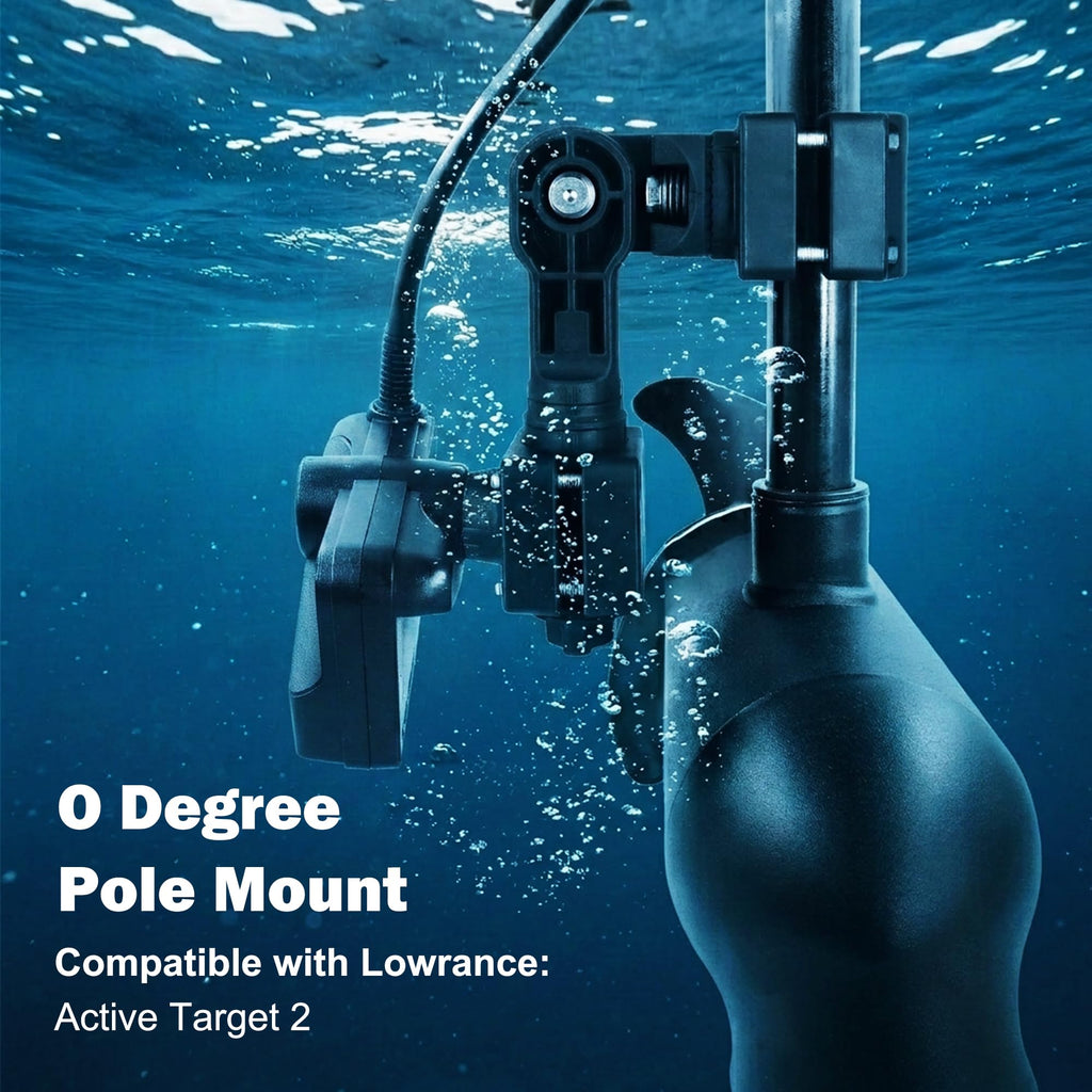 0 Degree Transducer Pole Mount Fits Lowrance ActiveTarget 2