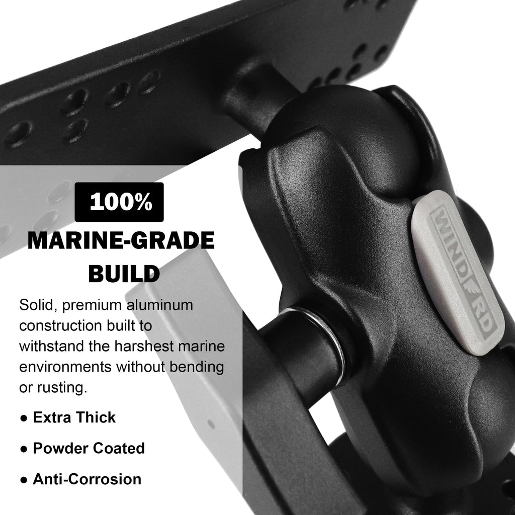 Fish Finder Mount 1.5" Ball, Depth Finder Mount for Kayak/Boat