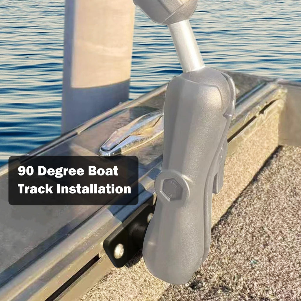 WINDFRD C Size 1.5" Track Ball Mount Base for Boat Kayak Fishing
