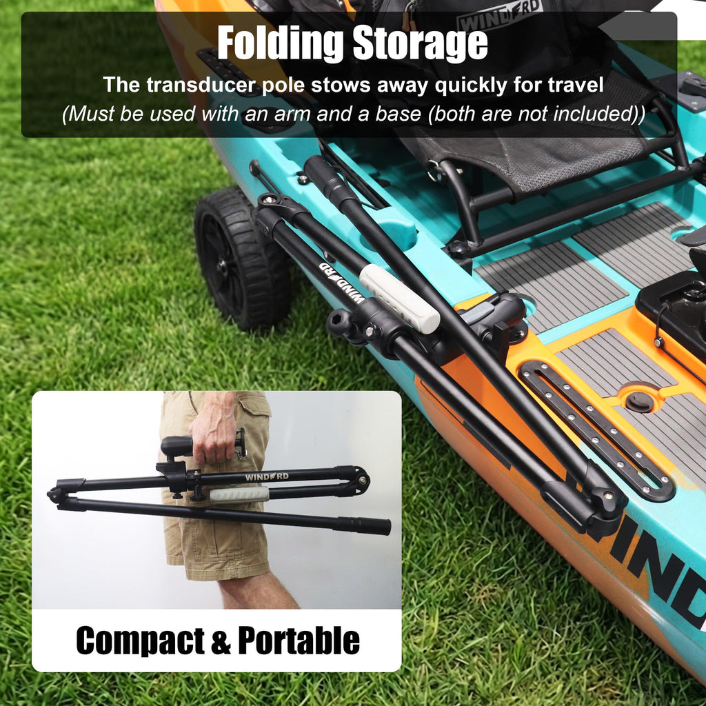 Foldable Live Sonar Scope Transducer Pole, FFS DIY Pole
