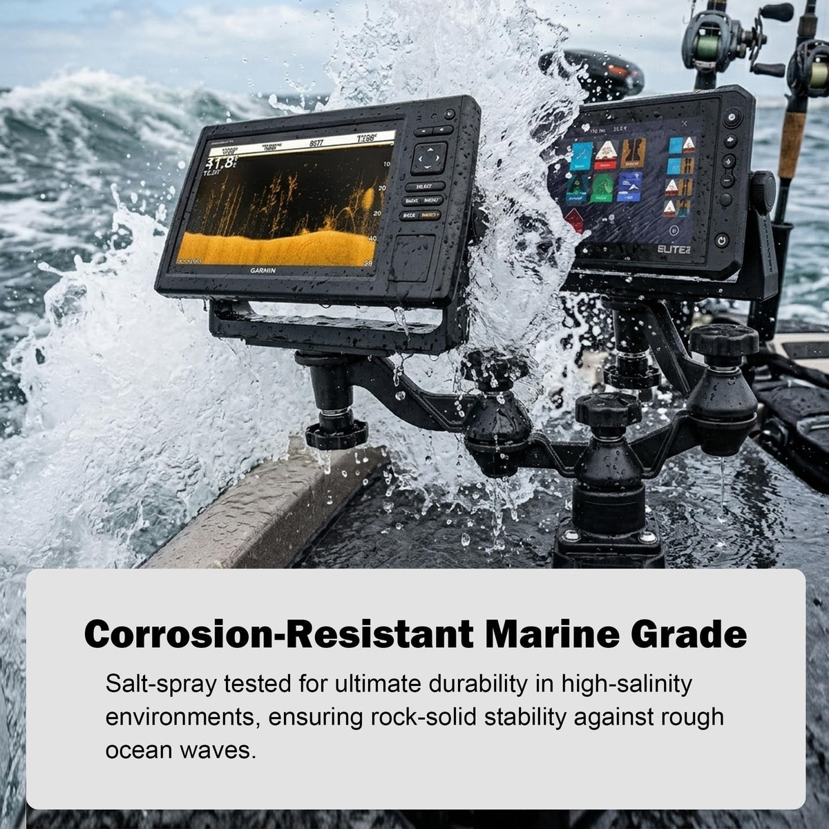 Dual Graph Mount, Two Independent 360° Arms, Fits 5-16" Displays