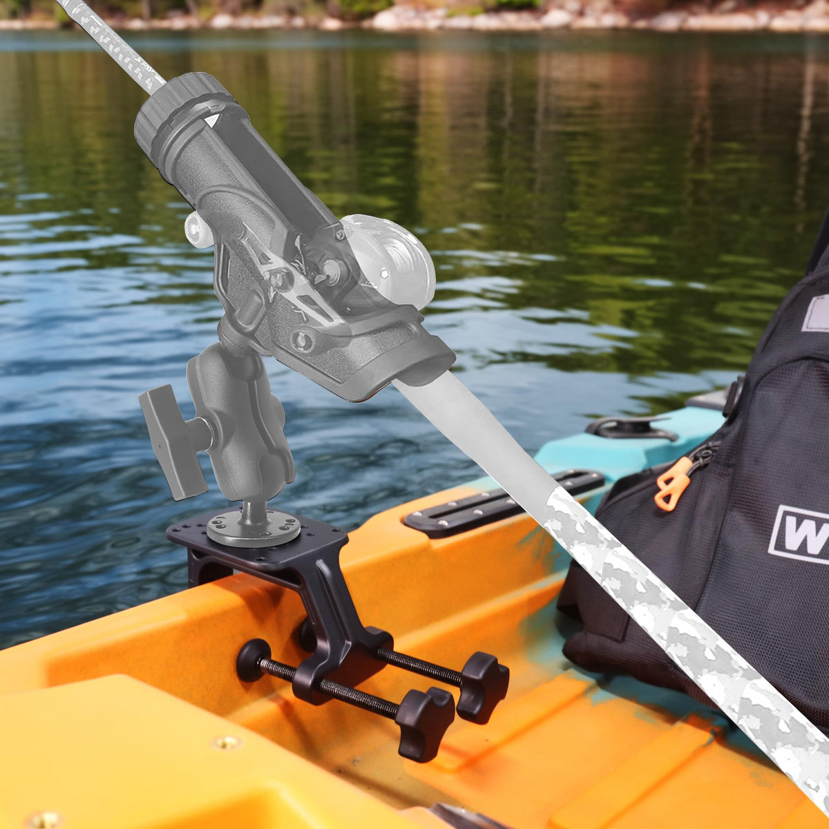 Aluminum Heavy Duty Large Boat Gunwale Clamp Mount Base