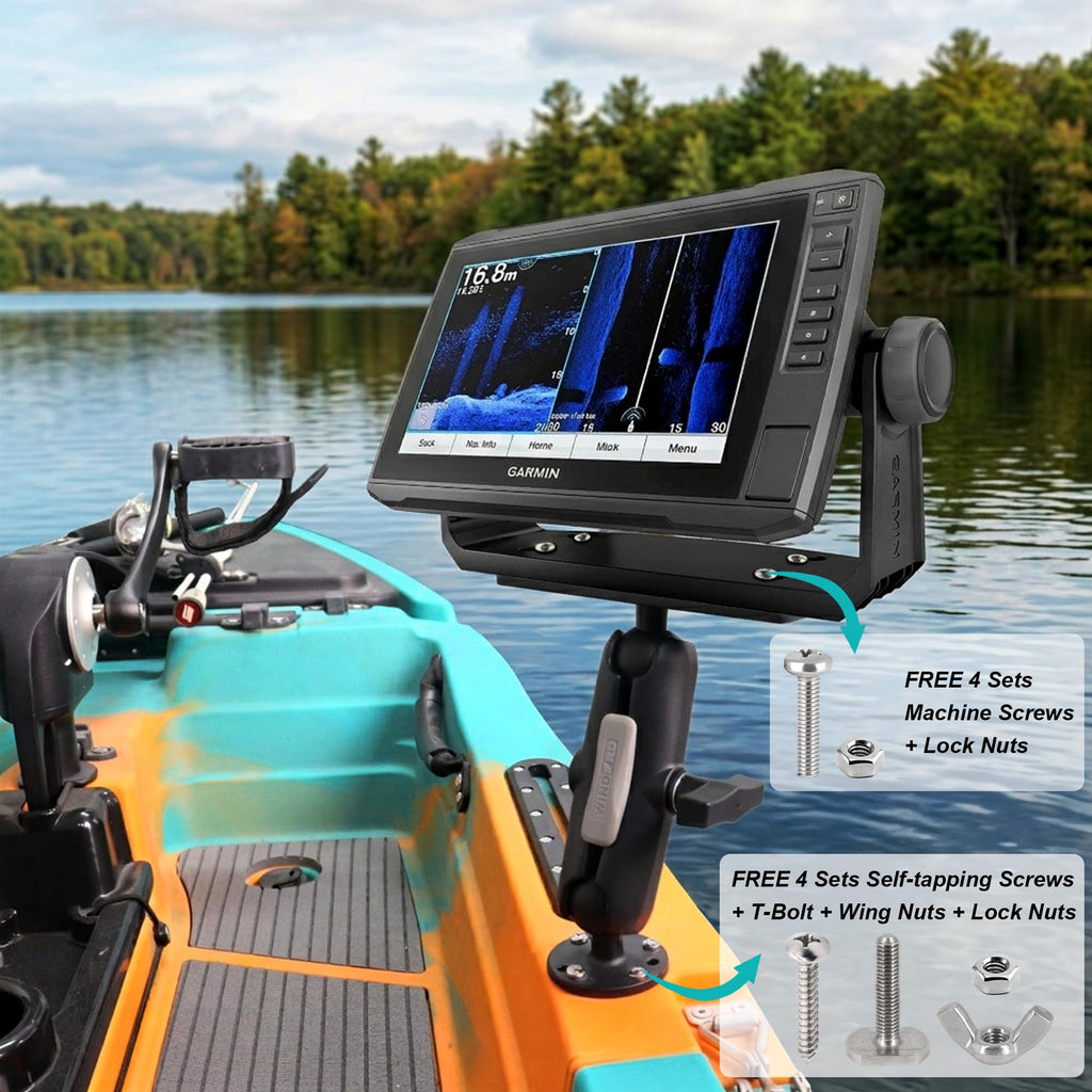 Fish Finder Mount 1.5" Ball, Depth Finder Mount for Kayak/Boat