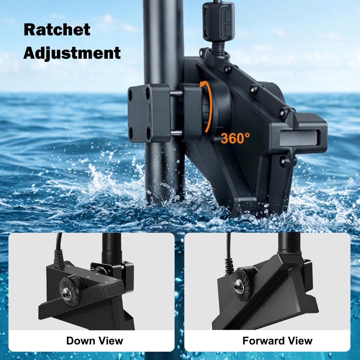 Live Sonar Scope Transducer Mount Adapter Fits LVS62