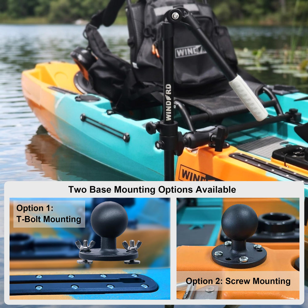Aluminum Live Scope Transducer Pole DIY for Kayak Boat