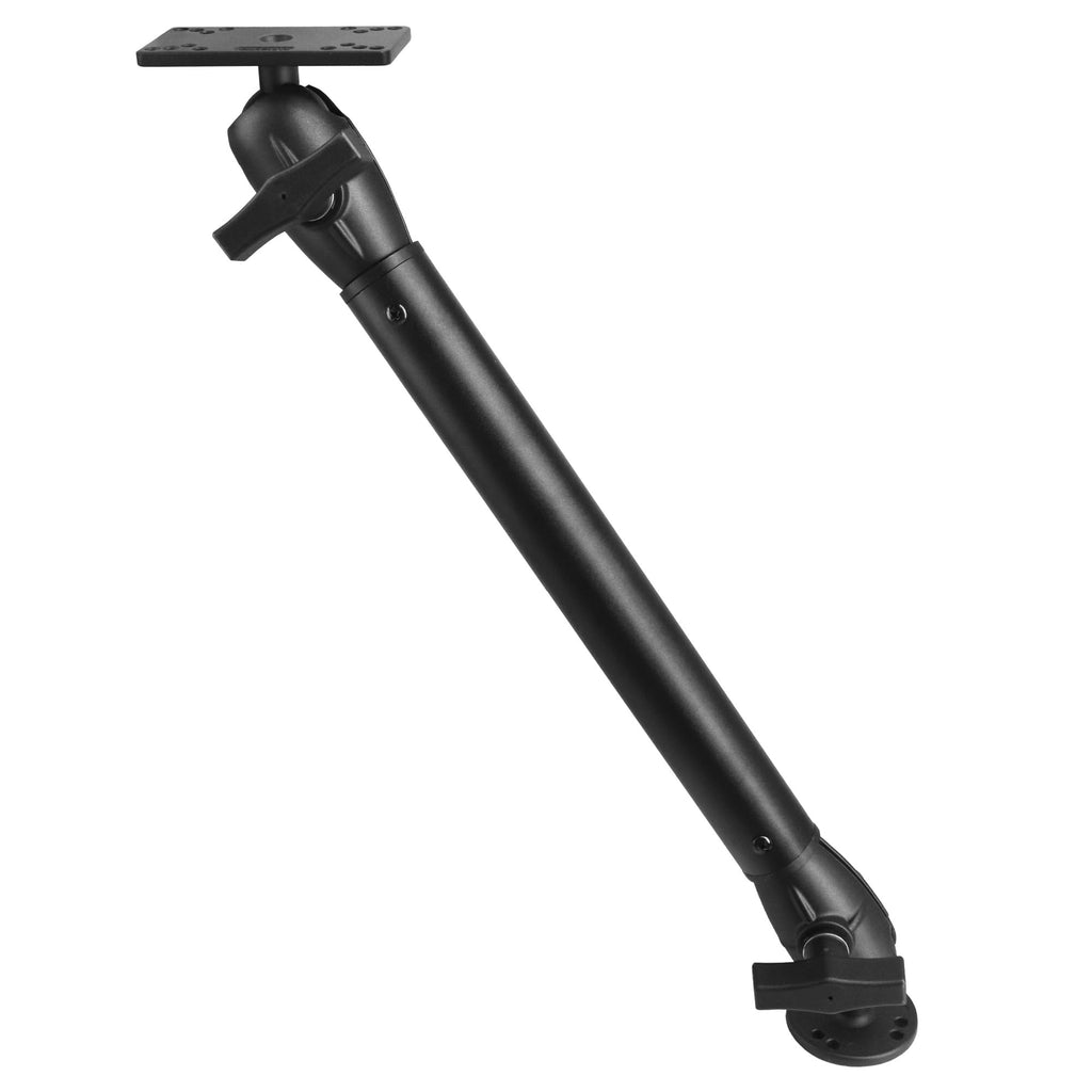 WINDFRD Fish Finder Mount, Compatible with Hummingbird Helix 5 and Helix 7, with 1.5" / C Size Aluminum Extension(18.3") Long Arm, Tall Bow Mount for Bass Boat/Kayak - image 1