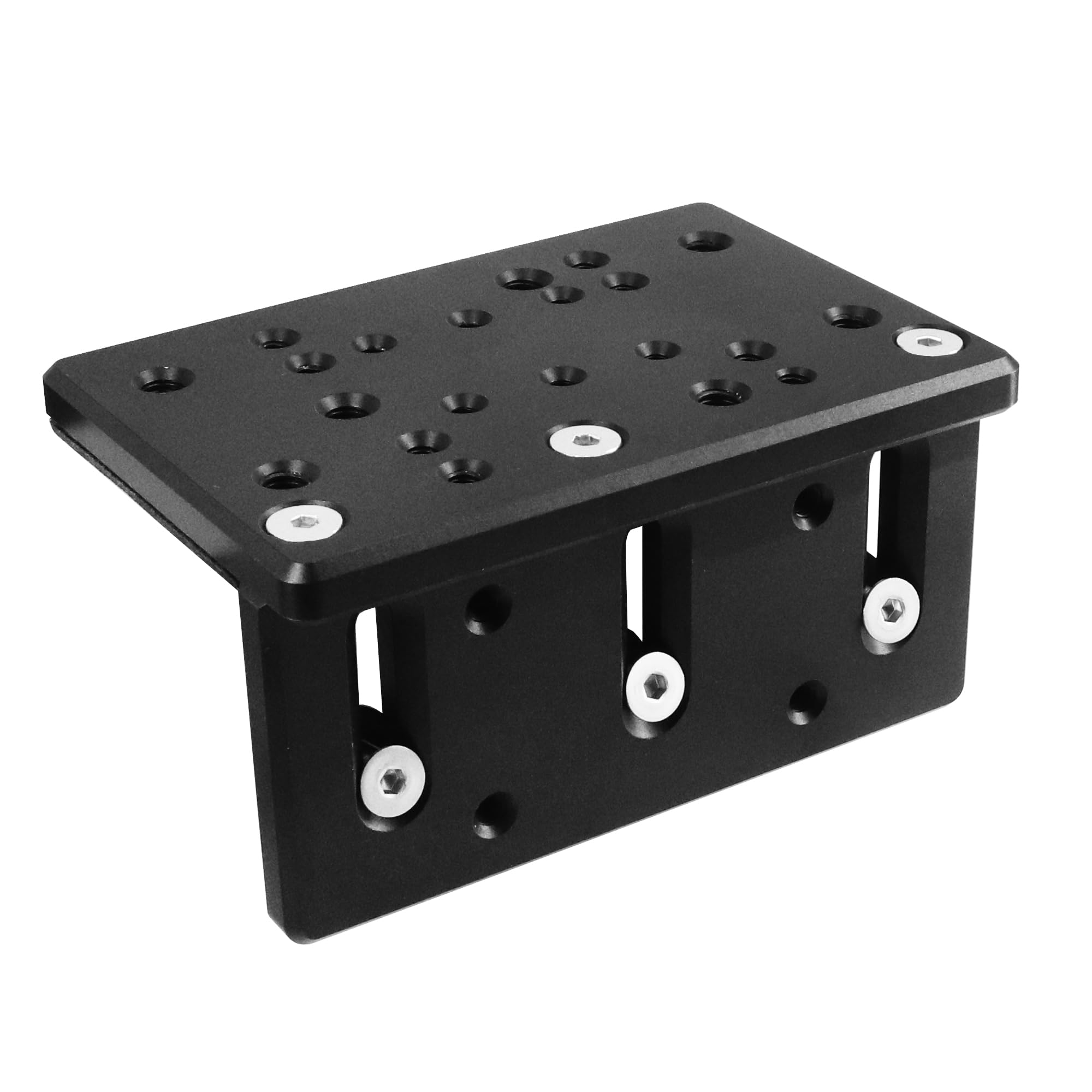 WINDFRD 90° Aluminum Boat Track Mount Base – Heavy-Duty Marine Bracket Compatible with Lund Sport Track, Versatrack, Tracker, Ranger & Lowe, Compatible with RAM Accessory (Large) - image 1