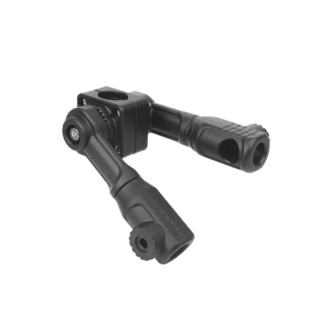 Aluminum Alloy Casting 0 Degree Pole Dual Mount Compatible with Garmin LiveScope Plus LVS34, LVS62, LVS32, Lowrance Active Target2, All in One