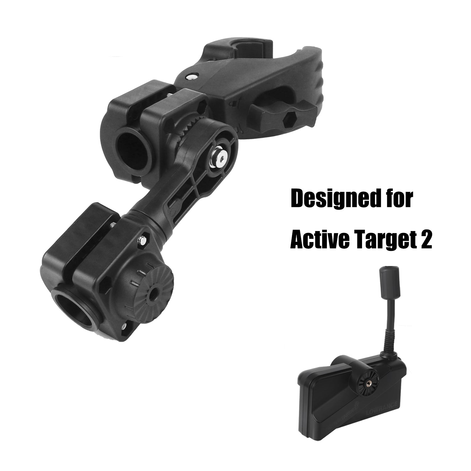 0 Degree Pole Mount with Clamp, Compatible with Lowrance Active Target2, Replaces 000-15770-001