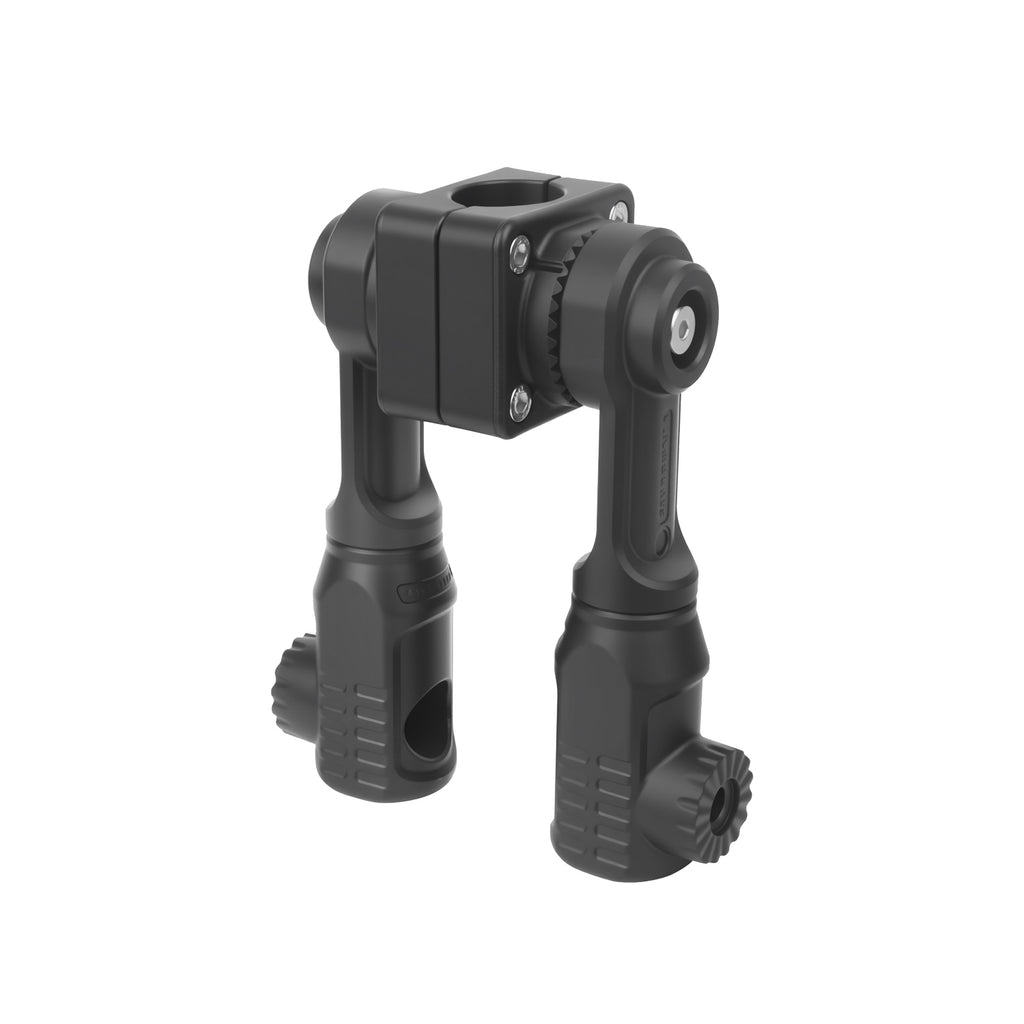 Aluminum Alloy Casting 0 Degree Pole Dual Mount Compatible with Garmin LiveScope Plus LVS34, LVS62, LVS32, Lowrance Active Target2, All in One