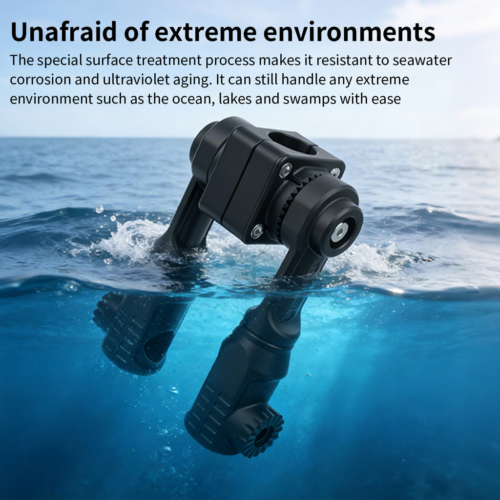 Aluminum Alloy Casting 0 Degree Pole Dual Mount Compatible with Garmin LiveScope Plus LVS34, LVS62, LVS32, Lowrance Active Target2, All in One