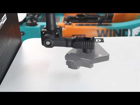 0-Degree Transducer Pole Mount Compatible with Garmin LiveScope LVS34 LVS32 LVS62 & Lowrance AT2, Hard-Anodized Cast Aluminum, Tool-Free 3-View Mode Adjustment Trolling Motor Bracket (Solo)